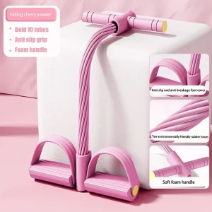 10-Tube Yoga Pedal Puller Woman Resistance Bands